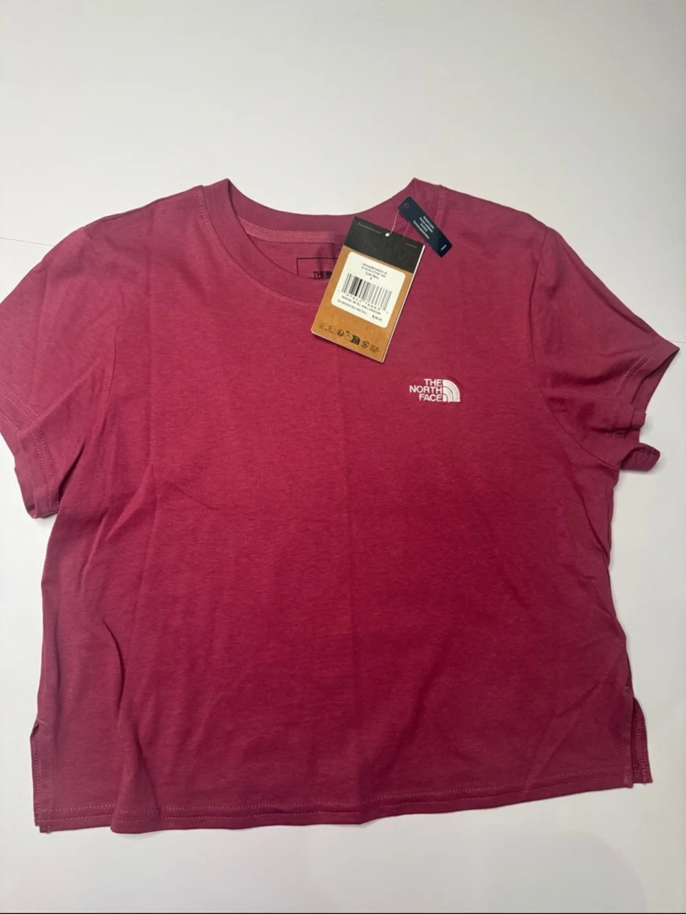 The North Face Women's Short Sleeve Tee - Burgundy - Picture 5 of 6